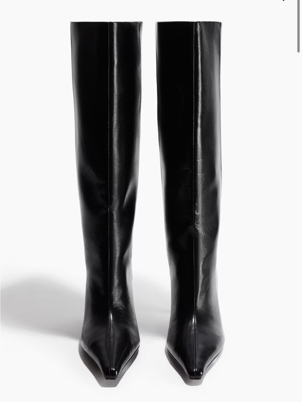 H&M Black Over-The-Knee Pointed-Toe shaft Boots - Picture 9 of 9